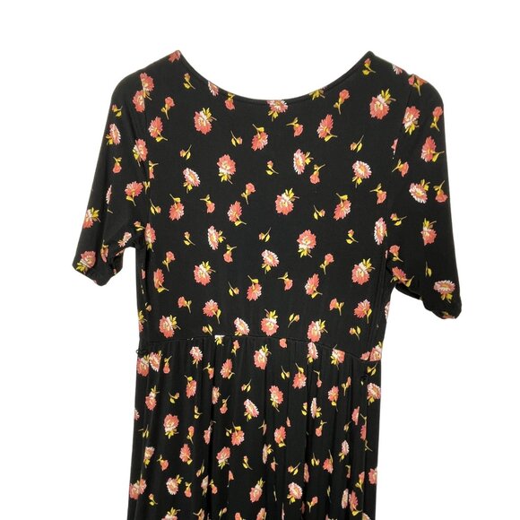 Ingrid & Isabel Maternity Black Floral Maxi Dress Small - Picture 9 of 11